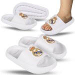 Real madrid blanches tongs en mousse pour enfants pour la piscine semelle paisse lger 28 - 29 eu