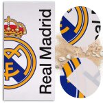 Real madrid serviette de plage  schage rapide serviette de natation pour fan de football grande blanche ...