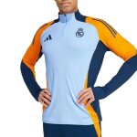 Real madrid t - shirt manches longues bleu / orange homme adidas