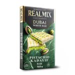 Realmix chocolat blanc v�ritable chocolat blanc garni de pistaches et kada�f croustillant fabriqu� � ...