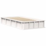 Rebaiscadre de lit avec stockage - 2 personnes sizecoffre de rangement ruig - blanc 210x118x30cm pin ...