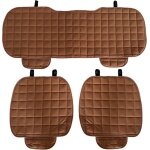 Rebeca shop - housse de si�ge auto universelle 3 pi�ces 2 avant et 1 arri�re couleur marron cod. ls024 ...