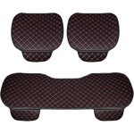 Rebeca shop - housse de sige auto universelle 3 pices 2 avant et 1 arrire en pvc couleur noir / rouge ...