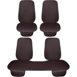 Rebeca shop - housse de sige auto universelle 7 pices 4 avant et 3 arrire en pvc couleur noir / rouge ...