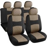 Rebeca shop - housses de sige de voiture universelles avant et arrire en polyester mod. a20 beige / ...