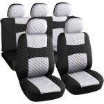 Rebeca shop - housses de sige de voiture universelles avant et arrire en polyester mod. a20 blanc / ...