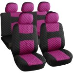 Rebeca shop - housses de si�ge de voiture universelles avant et arri�re en polyester mod. a20 fuchsia ...