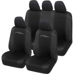 Rebeca shop - housses de siège de voiture universelles paire avant en 210 gambardine mod. ls01 noir / ... Rebeca shop - housses de siège de voiture universelles paire avant en 210 gambardine mod. ls01 noir / ...