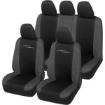 Rebeca shop - housses de sige de voiture universelles paire avant en 210 gambardine mod. ls01 noir / ...