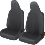 Rebeca shop - housses de sige de voiture universelles paire avant en polycoton pour twingo gris