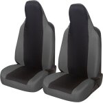 Rebeca shop - housses de sige de voiture universelles paire avant en polycoton pour twingo noir / gris ...