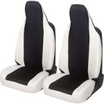Rebeca shop - housses de sige de voiture universelles paire avant tissu en polycoton pour twingo noir ...
