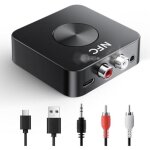 R�cepteur audio bluetooth 5. 3 r�cepteur audio nfc pour t�l�phone portable casque bluetooth 5. 0 �metteur ...