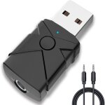 R�cepteur �metteur bluetooth 5. 2 5 en 1 sans fil voiture adaptateur bluetooth aux avec prise jack 35 ...