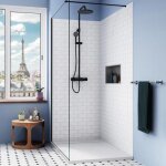 Receveur de douche - ceramia alda - 140x90cm - pierre de synthse - blanc mat