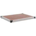 Vidaxl receveur de douche extérieur wpc inox 80x62 cm marron Vidaxl receveur de douche extérieur wpc inox 80x62 cm marron
