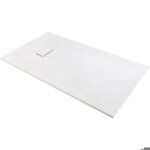 Receveur de douche - gaa - odyssea - extra - plat - blanc effet pierre - l. 120 cm - l. 80 cm