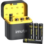Rechargeables piles aaa 15v lithium?lot de 8 piles and chargeur de batterie? 1300mwh1600 cycles Rechargeables piles aaa 15v lithium?lot de 8 piles and chargeur de batterie? 1300mwh1600 cycles
