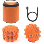 Rechargeable usb gyrophare balise de signalisation lumineuse led lampe davertissement clignotant eclairage ...