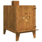 R�chaud de camping 35x50x60 cm acier corten