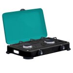 Rchaud  gaz 2 feux 3200w brleurs et grille en fonte amovibles lavables plaque de cuisson gaz butane ...