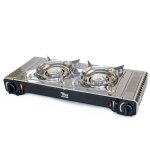 Réchaud gaz 2 feux 4400w inox thermocouple interieur / exterieur atlas alpen Réchaud gaz 2 feux 4400w inox thermocouple interieur / exterieur atlas alpen