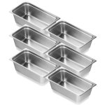 Récipient inox - vevor - 530 x 327 x 150 mm - récipient inox pour bain - marie 08 mm dépaisseur - pour ... Récipient inox - vevor - 530 x 327 x 150 mm - récipient inox pour bain - marie 08 mm dépaisseur - pour ...