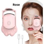 Recourbe cils chauffant - usb - temprature 2 vitesses - longue dure - rose