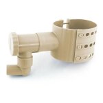 Rcuprateur / collecteur deau de pluie en pvc sable pour descente de 75  100 mm + scie cloche et robinet ...