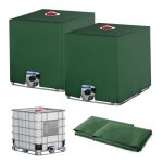 Récupérateur deau de pluie - 2pc - cuve ibc 1000l - anti - uv - vert Récupérateur deau de pluie - 2pc - cuve ibc 1000l - anti - uv - vert