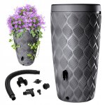 R�cup�rateur deau de pluie kadax 240l avec pot de fleur et robinet