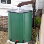 Rcuprateur deau de pluie pliable 250 l cuve eau jardin - 60 x 88 cm