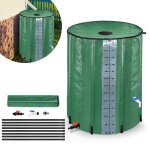 R�cup�rateur deau de pluie pliable xmtech 500l avec robinet de vidange et �chelle de millilitre - vert ...