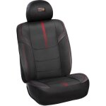 Red bull racing housses de si�ge auto powerbar ii noir / rouge 3 pi�ces confortables durables installation ...