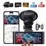 Redtiger 4k dashcam auto vorne hinten �cran tactile 318 zoll mit hardwire - kit