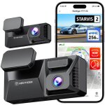 Redtiger dashcam 4k double f77 v2 avec 256go emmc starvis 2 imx678 wifi 5. 8ghz gps cran 4 hdr nuit ...