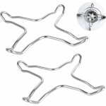 R�ducteurs � gaz acier inoxydable lot de 2 pour plaque cuisson gaz support wok casserole dessous de plat ...