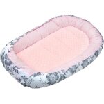 Reducteur de lit b�b� cocon - oreiller couverture - insert amovible 100x60x15cm - 100% coton - berry ...