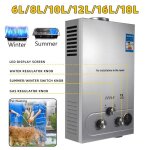 Réfonce de gaz au propane chauffage instantané réservoir en acier inoxydable 8l Réfonce de gaz au propane chauffage instantané réservoir en acier inoxydable 8l