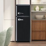 Rfrigrateur classic de style rtro - volume total 92l - avec 2 portes conglation 28l - clairage led ...