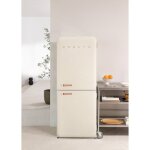 Réfrigérateur combiné rétro - create - 401l - no frost - blanc cassé - silencieux Réfrigérateur combiné rétro - create - 401l - no frost - blanc cassé - silencieux