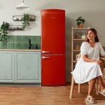 Rfrigrateur - conglateur rtro - bolero - coolmarket combi origin 294 + - rouge - total no frost