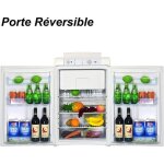 Rfrigrateur  gaz - 100l - 12v / 220v / gaz - avec conglateur - camping maison - blanc