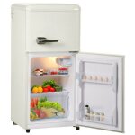 Rfrigrateur rtro 60l - 38l froid + 22l conglo & 2 portes - classe e 102kwh / an - r600a cologique ...