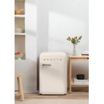 R�frig�rateur r�tro - create - 107l - esth�tique ann�es 50 - blanc cass�