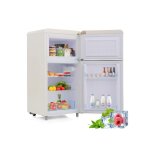 Réfrigérateur vintage - muvoe - modèle - 72l - congélateur 21l - 120 kwh - blanc Réfrigérateur vintage - muvoe - modèle - 72l - congélateur 21l - 120 kwh - blanc