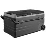 R�frig�rateur de voiture - duoku - cong�lateur double zone 115 l - avec roulettes et poign�e - 4? - 68? ...