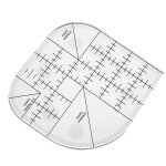 R�gle � coin courb� outil de patchwork pour fournitures de couture adapt� � un usage domestique et professionn ...