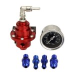 Rgulateur de pression de carburant rglable universel en alliage daluminium fpr avec manomtre de pression ...