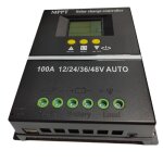 Rgulateur solaire mppt 4000w 100a avec cran lcd ? 12v / 24v / 36v / 48v double usb pour batterie plomb ...